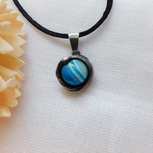 Mini achát medál  - ékszer - nyaklánc - medál - Meska.hu