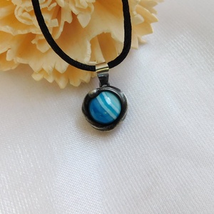 Mini achát medál  - ékszer - nyaklánc - medál - Meska.hu