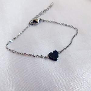 Acél karkötő hematittal, Ékszer, Nyaklánc, Medál, Fémmegmunkálás, Ékszerkészítés, MESKA