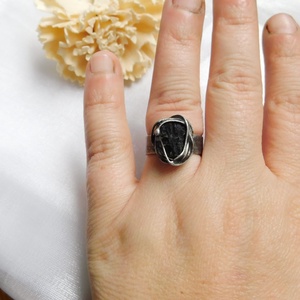 Moldavit gyűrű - ékszer - gyűrű - szoliter gyűrű - Meska.hu