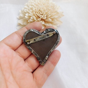 A transzformáció fája - kerámia bross malachittal - ékszer - kitűző és bross - Meska.hu