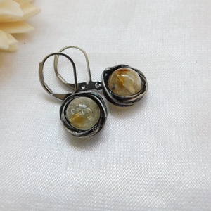 Citrin fülbevaló - Meska.hu