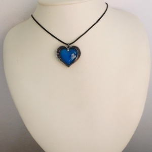 Achát szív medál - ékszer - nyaklánc - medál - Meska.hu