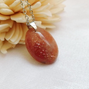 Napkő medál orvosi acél láncon - ékszer - nyaklánc - medál - Meska.hu