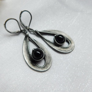 Ónix fülbevaló - Meska.hu