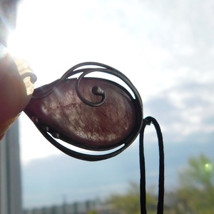 Rutilkvarc medál  - ékszer - nyaklánc - medálos nyaklánc - Meska.hu