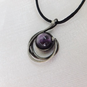 Mini ametiszt medál  - Meska.hu