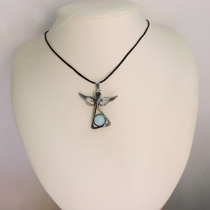 Jáde angyal medál - ékszer - nyaklánc - medálos nyaklánc - Meska.hu