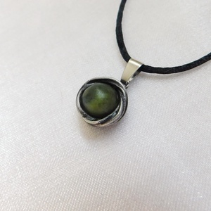 Mini nefrit jáde medál - ékszer - nyaklánc - medálos nyaklánc - Meska.hu