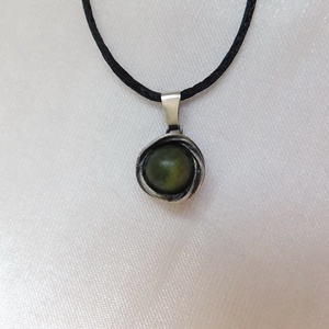 Mini nefrit jáde medál - ékszer - nyaklánc - medálos nyaklánc - Meska.hu