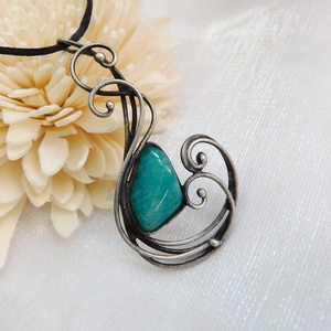 Amazonit medál - Meska.hu