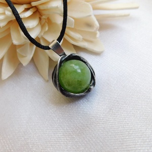 Mini olivin medál - Meska.hu