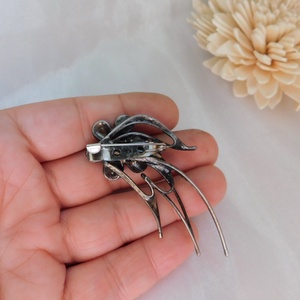 Amazonit bross/kitűző folyami gyönggyel - ékszer - kitűző és bross - Meska.hu