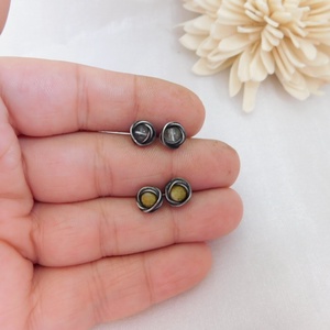 Bedugós szerpentin fülbevaló - ékszer - fülbevaló - pötty fülbevaló - Meska.hu