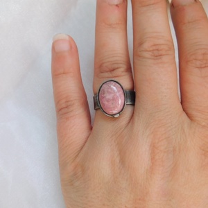 Rodonit gyűrű - ékszer - gyűrű - szoliter gyűrű - Meska.hu