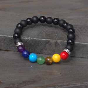 7 Csakra Ásvány Karkötő � Belső Egyensúly és Védelem - Meska.hu