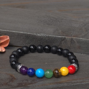 7 Csakra Ásvány Karkötő � Belső Egyensúly és Védelem - ékszer - karkötő - ásványkarkötő - Meska.hu