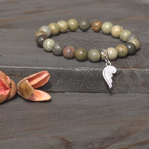 Angyali Oltalom és Belső béke Ásvány Karkötő  - Meska.hu