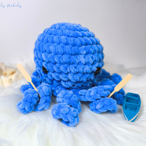 Polip amigurumi plüss - Dave , Játék & Sport, Plüssállat & Játékfigura, Polip, Horgolás, MESKA