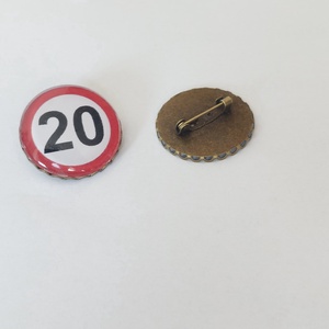 20. szülinapra kitűző, Ékszer, Kitűző és Bross, Kitűző, Ékszerkészítés, MESKA