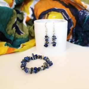 Lapis lazuli tört ásvány ékszerszett, Ékszer, Ékszerszett, Ékszerkészítés, MESKA