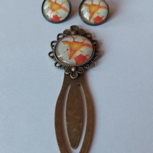 Rénszarvasos  szett( fülbevaló és könyvjelző), Könyv & Zene, Könyvjelző, Ékszerkészítés, MESKA