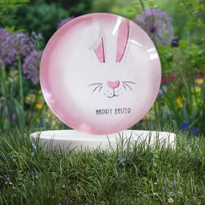 Rózsaszín húsvéti nyuszis hűtőmágnes � Happy Easter dekor, Otthon & Életmód, Konyhafelszerelés, tálalás, Konyhai dekoráció, Hűtőmágnes, Mindenmás, MESKA