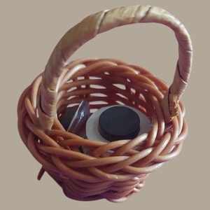 Húsvéti kiskosár 3db-os hűtőmágnessel - otthon & életmód - konyhafelszerelés, tálalás - konyhai dekoráció - hűtőmágnes - Meska.hu