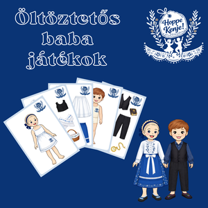 Hoppe Kenje - Anziehpuppen/Öltöztetős baba - Meska.hu