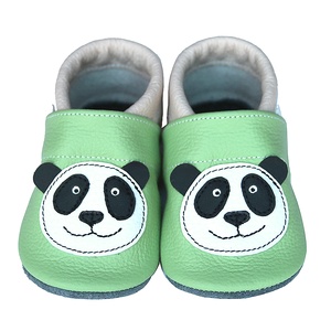 Új! Hopphopp puhatalpú cipő - Panda/Zöld, Ruha & Divat, Cipő & Papucs, Cipő, szandál, Varrás, Bőrművesség, MESKA