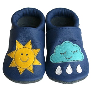Új! Hopphopp puhatalpú cipő - Napocskás/felhős - kék - ruha & divat - cipő & papucs - cipő, szandál - Meska.hu