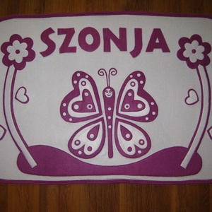pillangós takaró - névre szólóan - Meska.hu