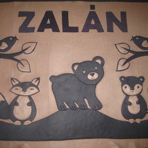 erdei állatos takaró - névre szólóan -  - Meska.hu