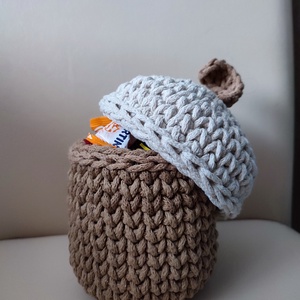 Makk tároló, Otthon & Életmód, Dekoráció, Dísztárgy, Horgolás, MESKA