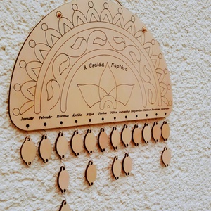 A család naptára - otthon & életmód - dekoráció - kép & falikép - táblakép - Meska.hu