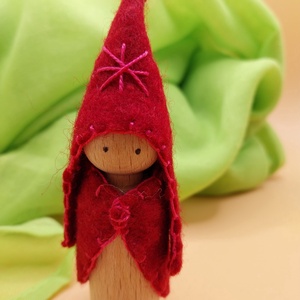 Manócska - waldorf inspiráció - játék & sport - készségfejlesztő és logikai játék - montessori szivárvány, waldorf játékok - Meska.hu