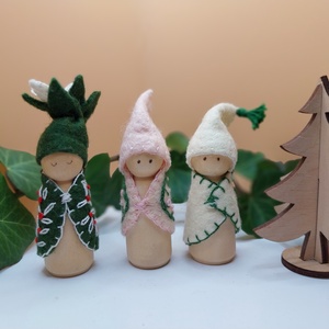 Karácsony az erdőben  - Erdő Manó Trió - waldorf inspiráció  - Meska.hu