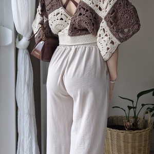 Horgolt női felső - ruha & divat - női ruha - póló, felső - Meska.hu