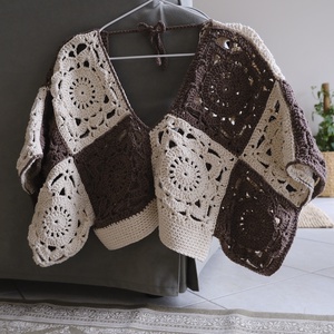 Horgolt női felső - ruha & divat - női ruha - póló, felső - Meska.hu