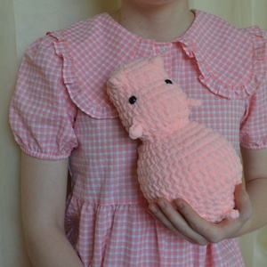 Amigurumi víziló plüss - játék & sport - plüssállat & játékfigura - más figura - Meska.hu
