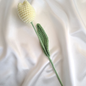 Horgolt sárga tulipán  - Meska.hu
