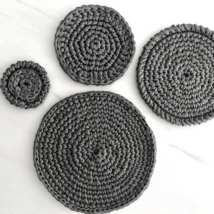 Konyhai horgolt alátétek - otthon & életmód - konyhafelszerelés, tálalás - tálalás - tányér- és poháralátét - Meska.hu