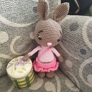 horgolt amigurumi nyuszi 5, Játék & Sport, Plüssállat & Játékfigura, Nyuszi, Horgolás, Hímzés, MESKA