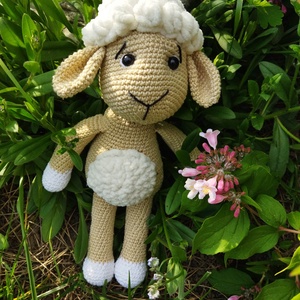 horgolt amigurumi bárányka - Meska.hu