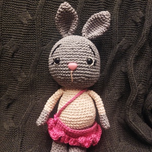 horgolt amigurumi nyuszi , Játék & Sport, Plüssállat & Játékfigura, Nyuszi, Hímzés, Horgolás, MESKA