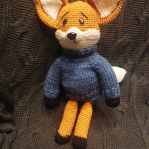 horgolt amigurumi róka  - Meska.hu