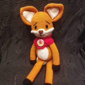 horgolt amigurumi róka  - Meska.hu