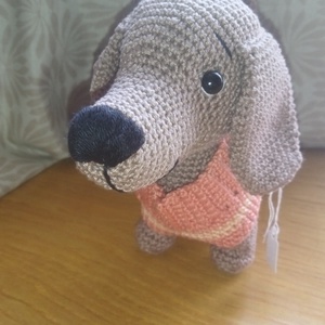 horgolt amigurumi Tacsi , Játék & Sport, Plüssállat & Játékfigura, Kutya, Horgolás, Hímzés, MESKA