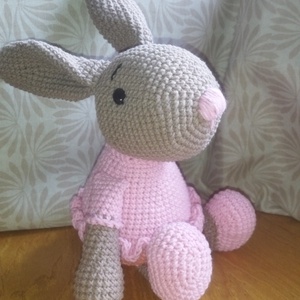 horgolt amigurumi nyuszi , Játék & Sport, Plüssállat & Játékfigura, Nyuszi, Horgolás, Hímzés, MESKA