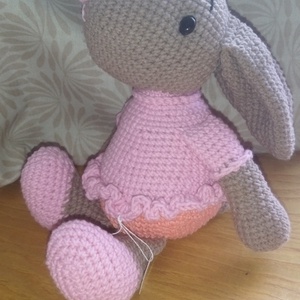 horgolt amigurumi nyuszi  - játék & sport - plüssállat & játékfigura - nyuszi - Meska.hu